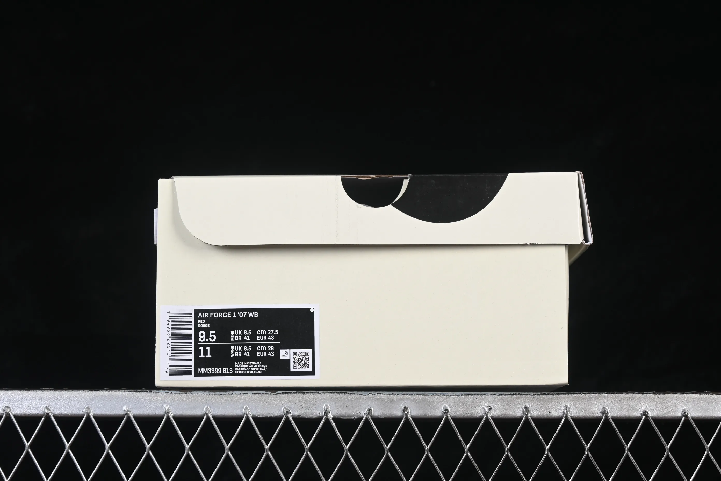 All categories Nk Air Force 1 Air Force series Nk Air Force 1 Low Air Force low-top Nike Air Force 1'07 Low beige black and red contrast Air Force 1 low-top casual sneakers MM3399-813